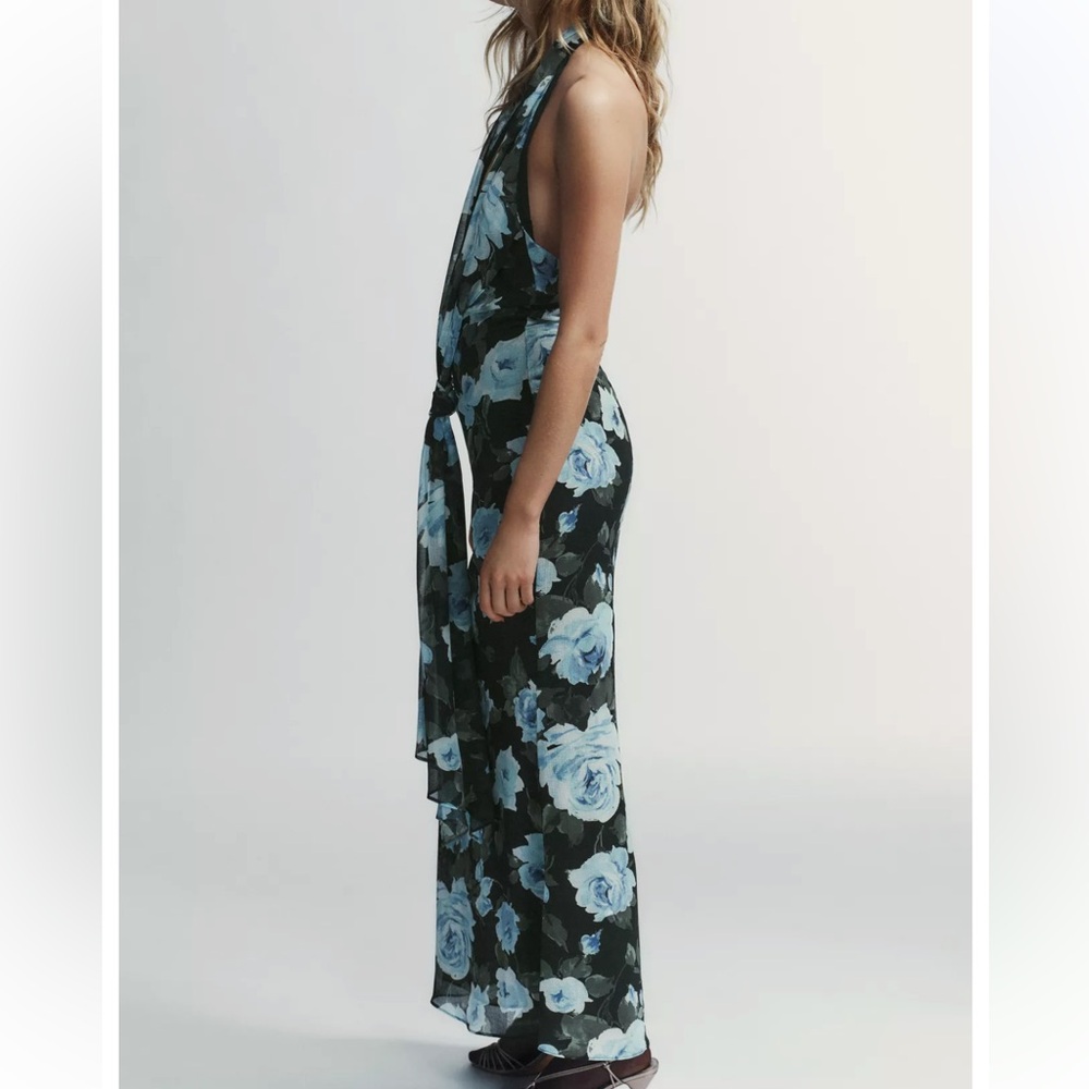 NWT🎉SALE🎉ZARA LONG FLORAL PRINT DRESS - Picture 4 of 8